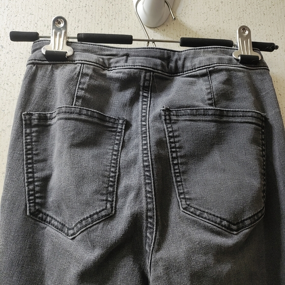 Free People Flare Pants Bell Bottom Jeans Dusty Black Size 24 Clean - Picture 7 of 9